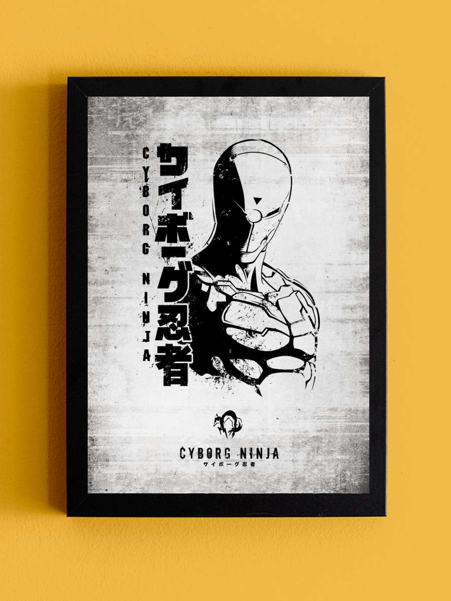 086 Cyborg Ninja Anime Tablo Siyah Çerçeveli Yüksek Kalite Anime Duvar Poster Tablo - En İyi Fiyatlarla