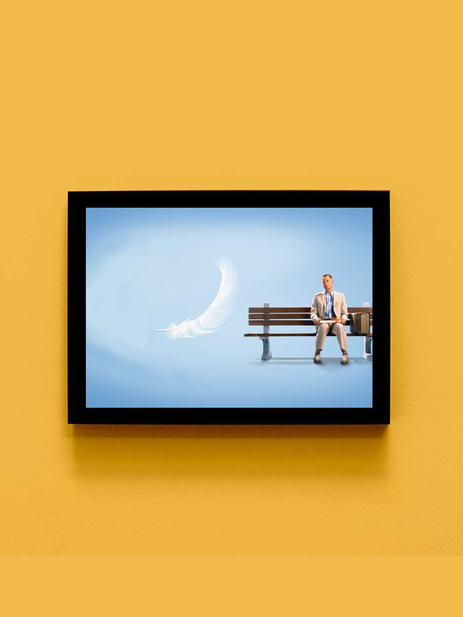 Forrest Gump Film Tablo Siyah Çerçeveli Film Poster Afiş Tablo - En İyi Fiyatlarla