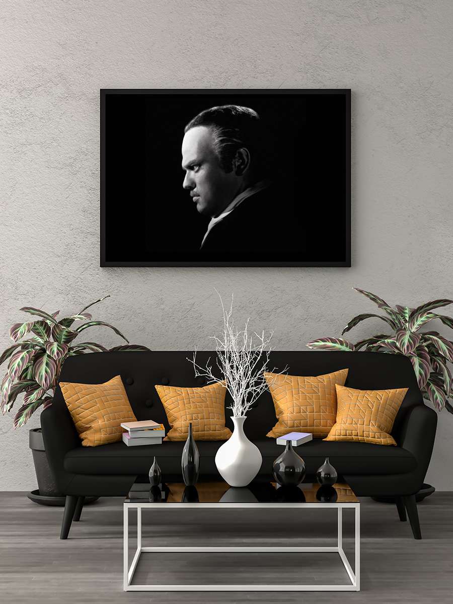 Yurttaş Kane - Citizen Kane Film Tablo Siyah Çerçeveli Film Poster Afiş Tablo