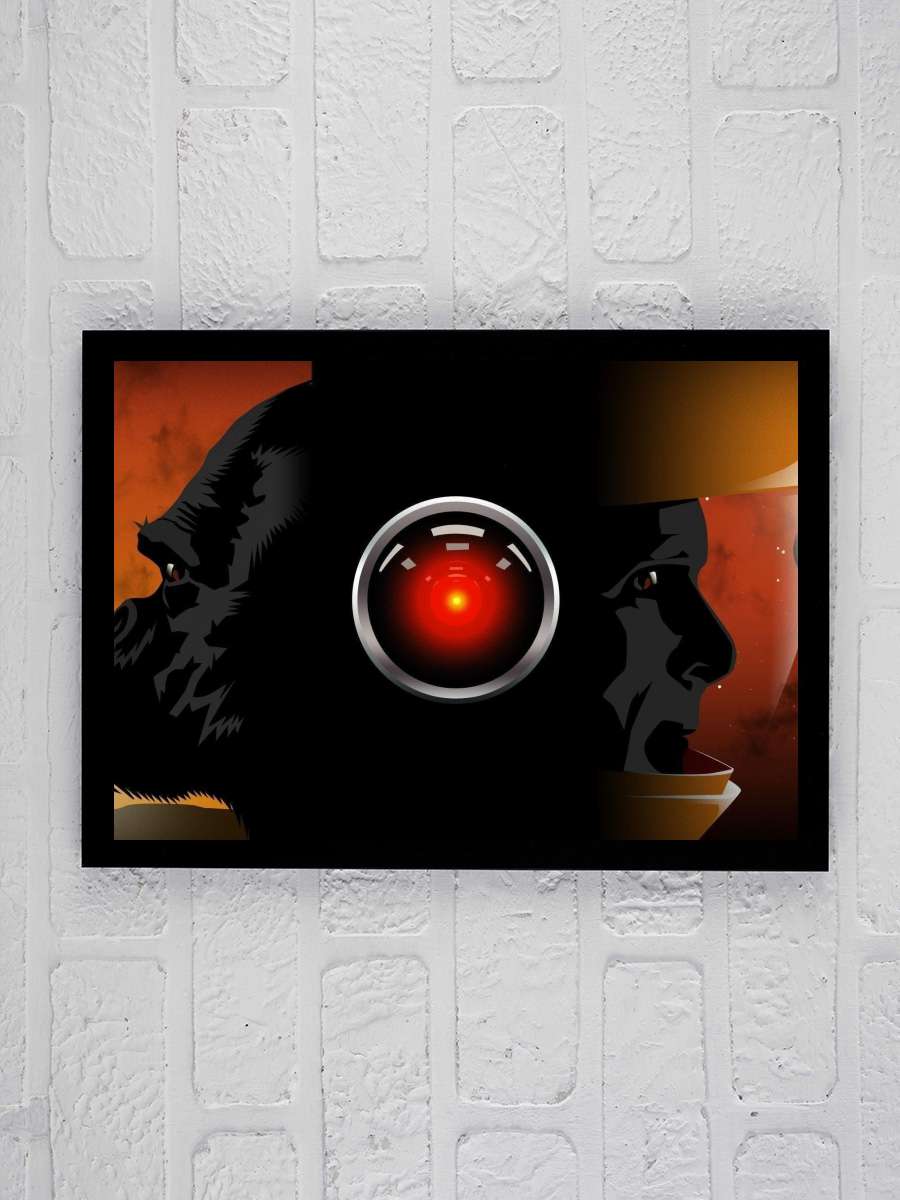 2001: Uzay Yolu Macerası - 2001: A Space Odyssey Film Tablo Siyah Çerçeveli Film Poster Afiş Tablo