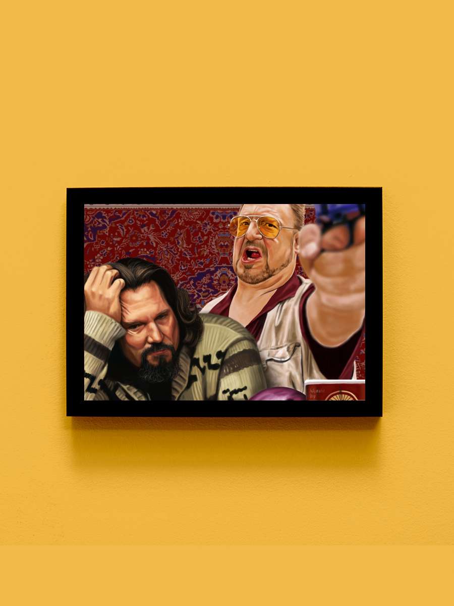 Büyük Lebowski - The Big Lebowski Film Tablo Siyah Çerçeveli Film Poster Afiş Tablo - En İyi Fiyatlarla