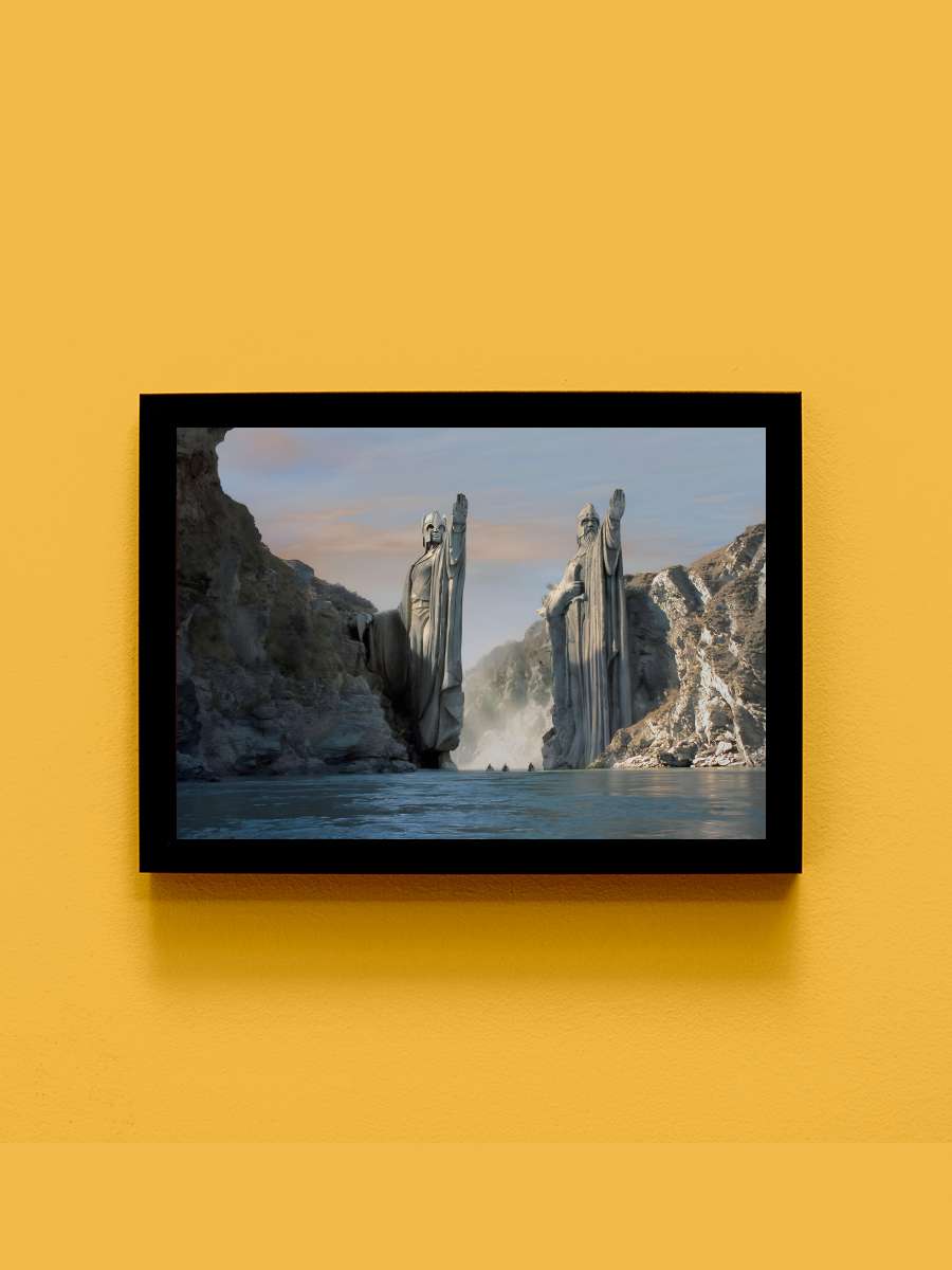 Yüzüklerin Efendisi: Yüzük Kardeşliği - The Lord of the Rings: The Fellowship of the Ring Film Tablo Siyah Çerçeveli Film Poster Afiş Tablo - En İyi Fiyatlarla