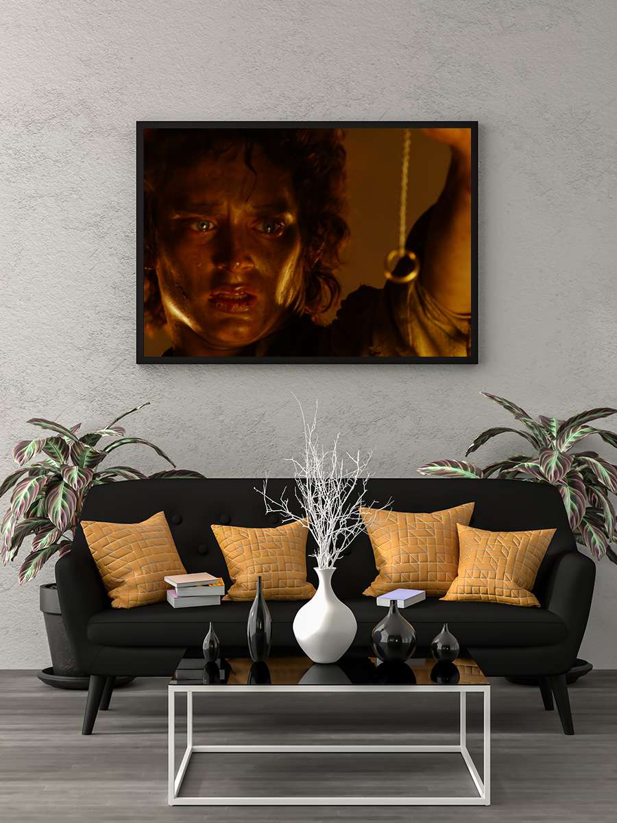 Yüzüklerin Efendisi: Kralın Dönüşü - The Lord of the Rings: The Return of the King Film Tablo Siyah Çerçeveli Film Poster Afiş Tablo