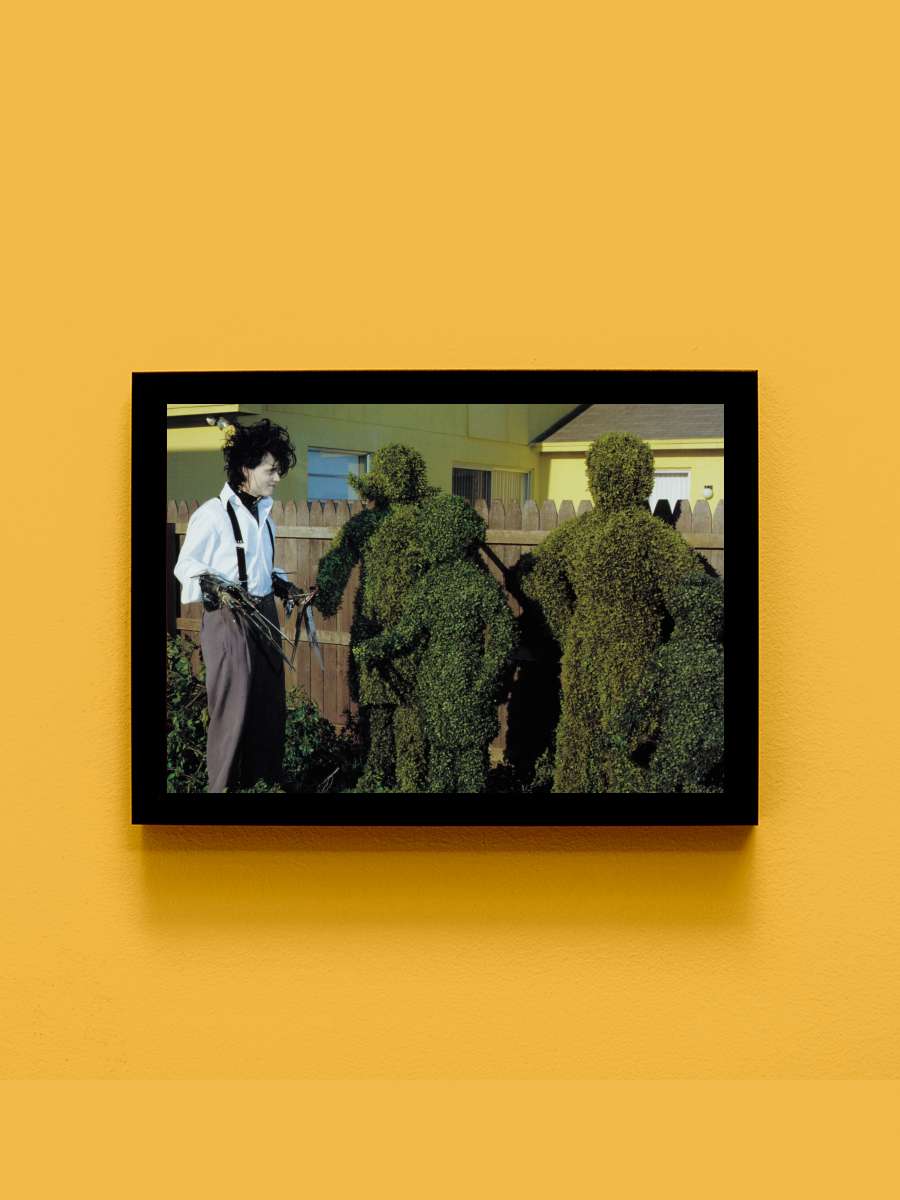 Makas Eller - Edward Scissorhands Film Tablo Siyah Çerçeveli Film Poster Afiş Tablo - En İyi Fiyatlarla