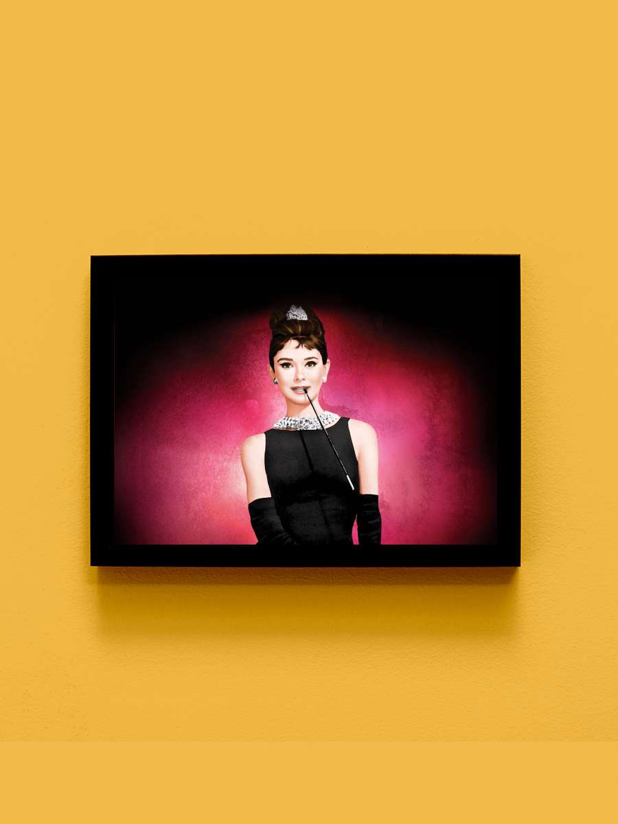 Tiffany'de Kahvaltı - Breakfast at Tiffany's Film Tablo Siyah Çerçeveli Film Poster Afiş Tablo