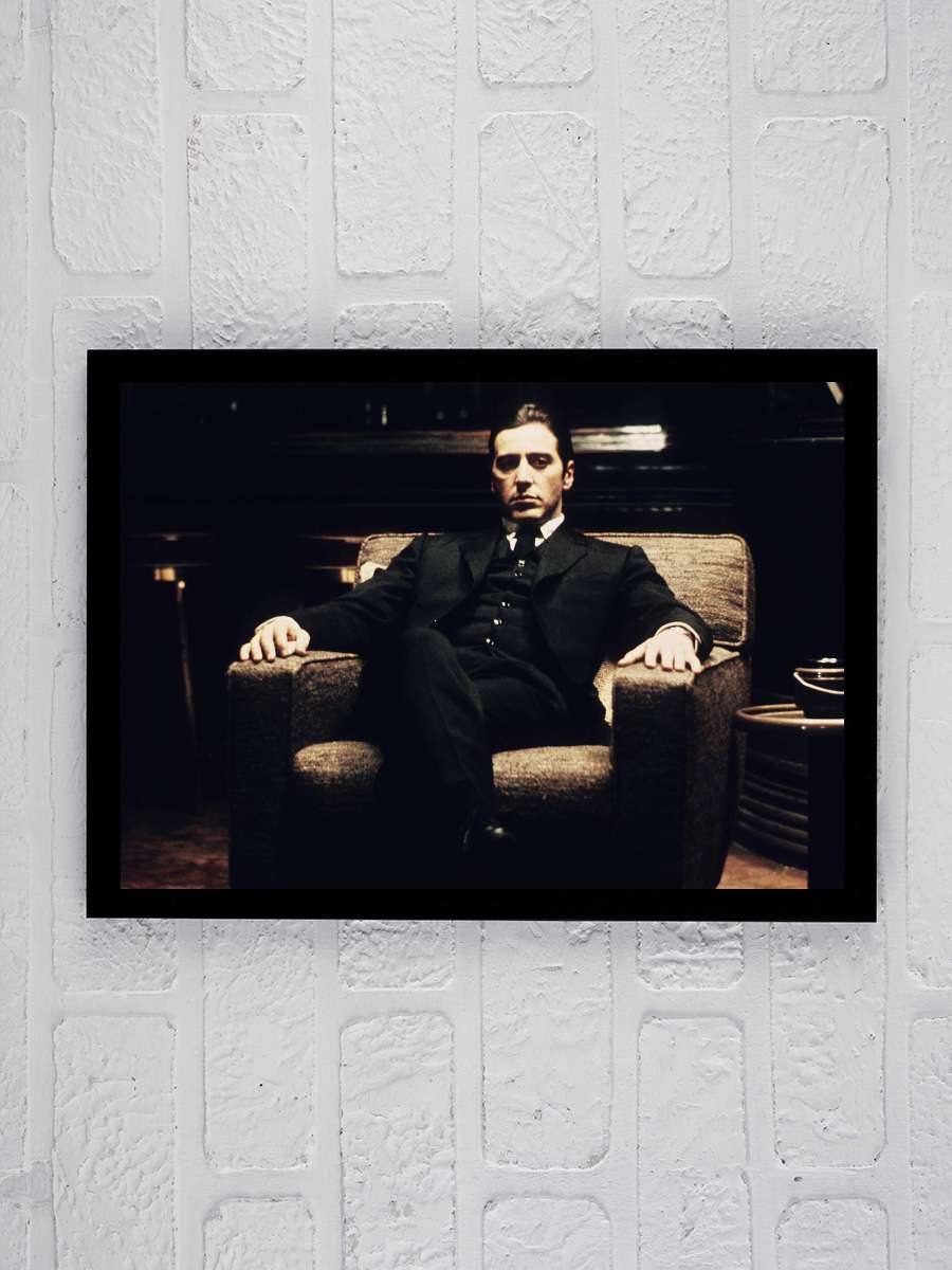 Baba: Bölüm 2 - The Godfather Part II Film Tablo Siyah Çerçeveli Film Poster Afiş Tablo