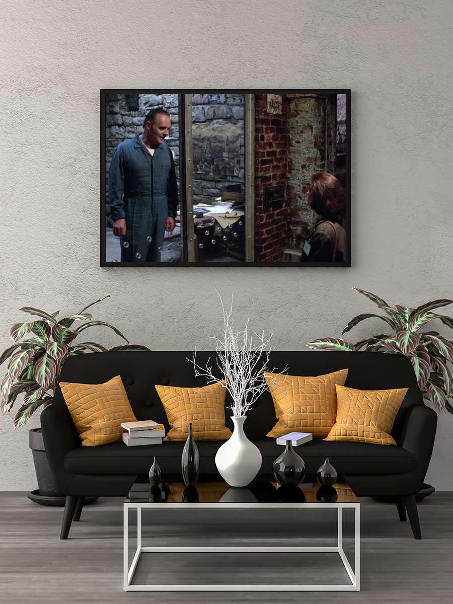 Kuzuların Sessizliği - The Silence of the Lambs Film Tablo Siyah Çerçeveli Film Poster Afiş Tablo