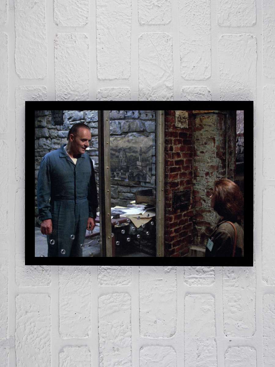 Kuzuların Sessizliği - The Silence of the Lambs Film Tablo Siyah Çerçeveli Film Poster Afiş Tablo