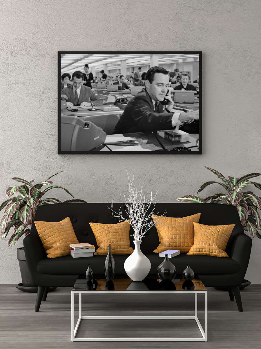 Garsoniyer - The Apartment Film Tablo Siyah Çerçeveli Film Poster Afiş Tablo