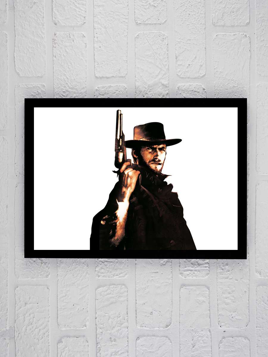 Bir Avuç Dolar - Per un pugno di dollari Film Tablo Siyah Çerçeveli Film Poster Afiş Tablo