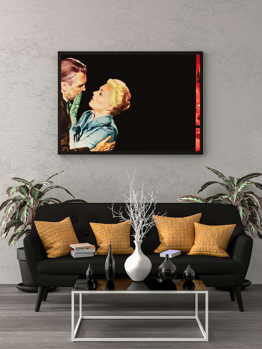 Ölüm Korkusu - Vertigo Film Tablo Siyah Çerçeveli Film Poster Afiş Tablo