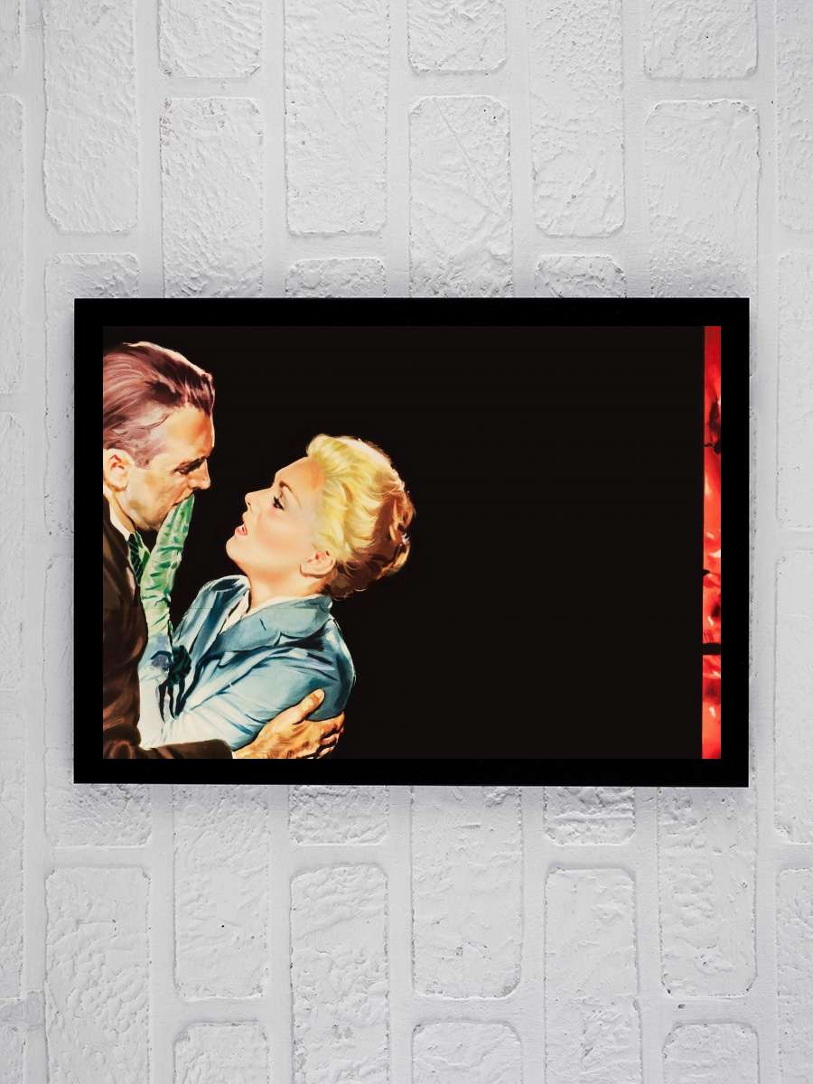 Ölüm Korkusu - Vertigo Film Tablo Siyah Çerçeveli Film Poster Afiş Tablo