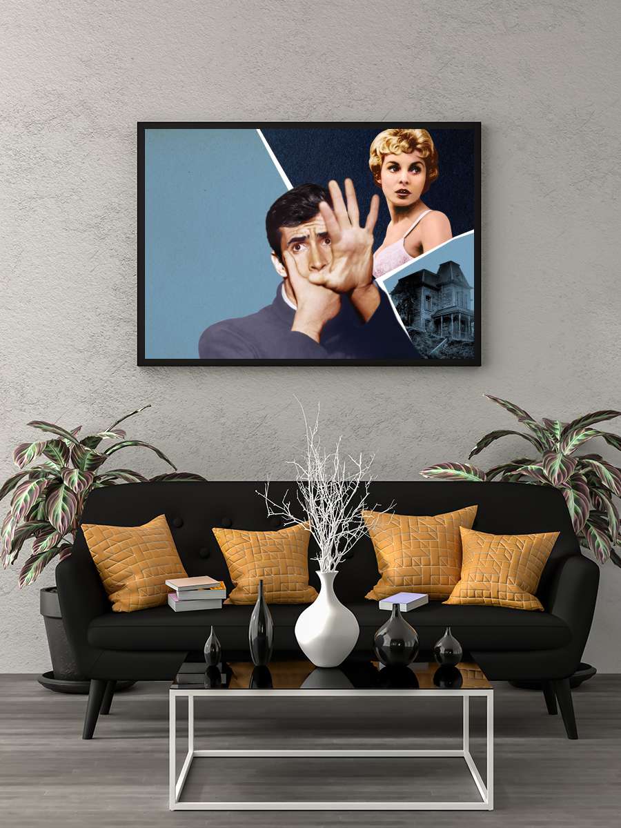 Sapık - Psycho Film Tablo Siyah Çerçeveli Film Poster Afiş Tablo