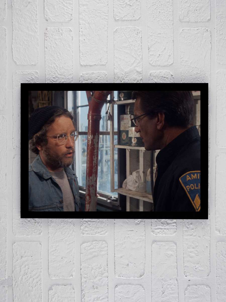 Jaws Film Tablo Siyah Çerçeveli Film Poster Afiş Tablo