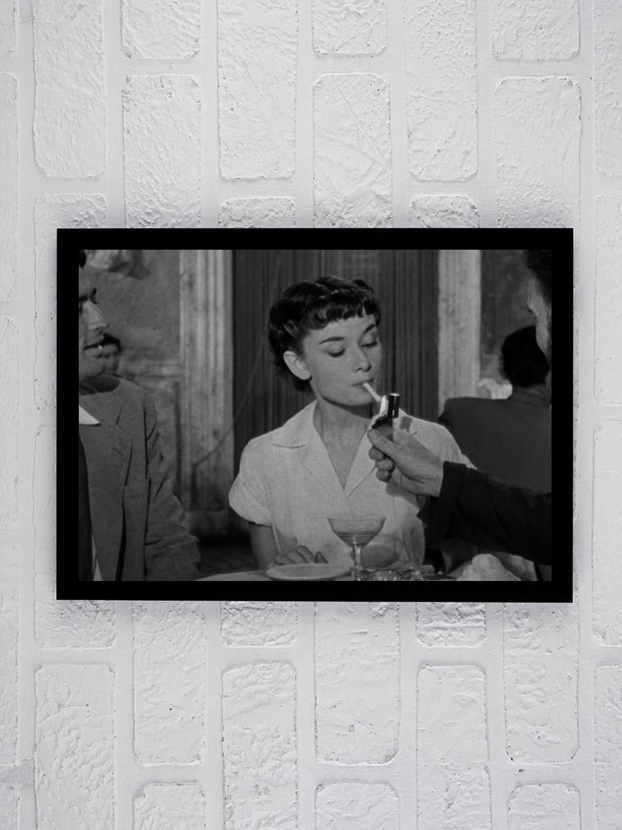 Roma Tatili - Roman Holiday Film Tablo Siyah Çerçeveli Film Poster Afiş Tablo