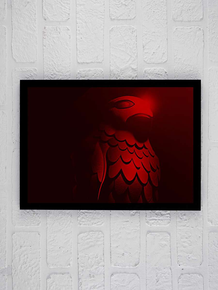 Malta Şahini - The Maltese Falcon Film Tablo Siyah Çerçeveli Film Poster Afiş Tablo