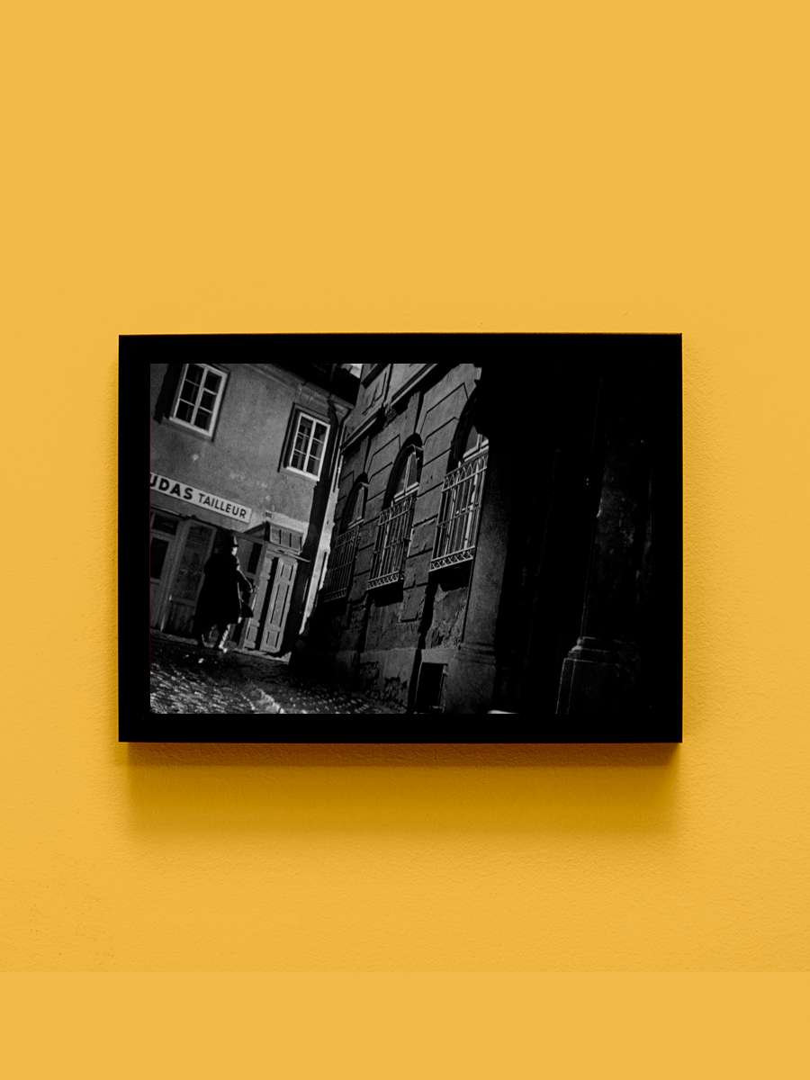 Üçüncü Adam - The Third Man Film Tablo Siyah Çerçeveli Film Poster Afiş Tablo