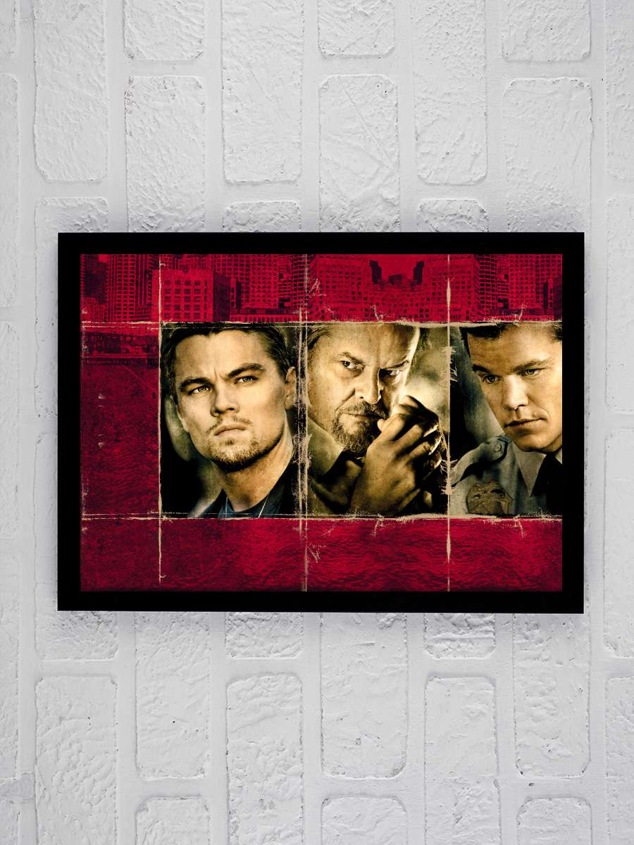 Köstebek - The Departed Film Tablo Siyah Çerçeveli Film Poster Afiş Tablo
