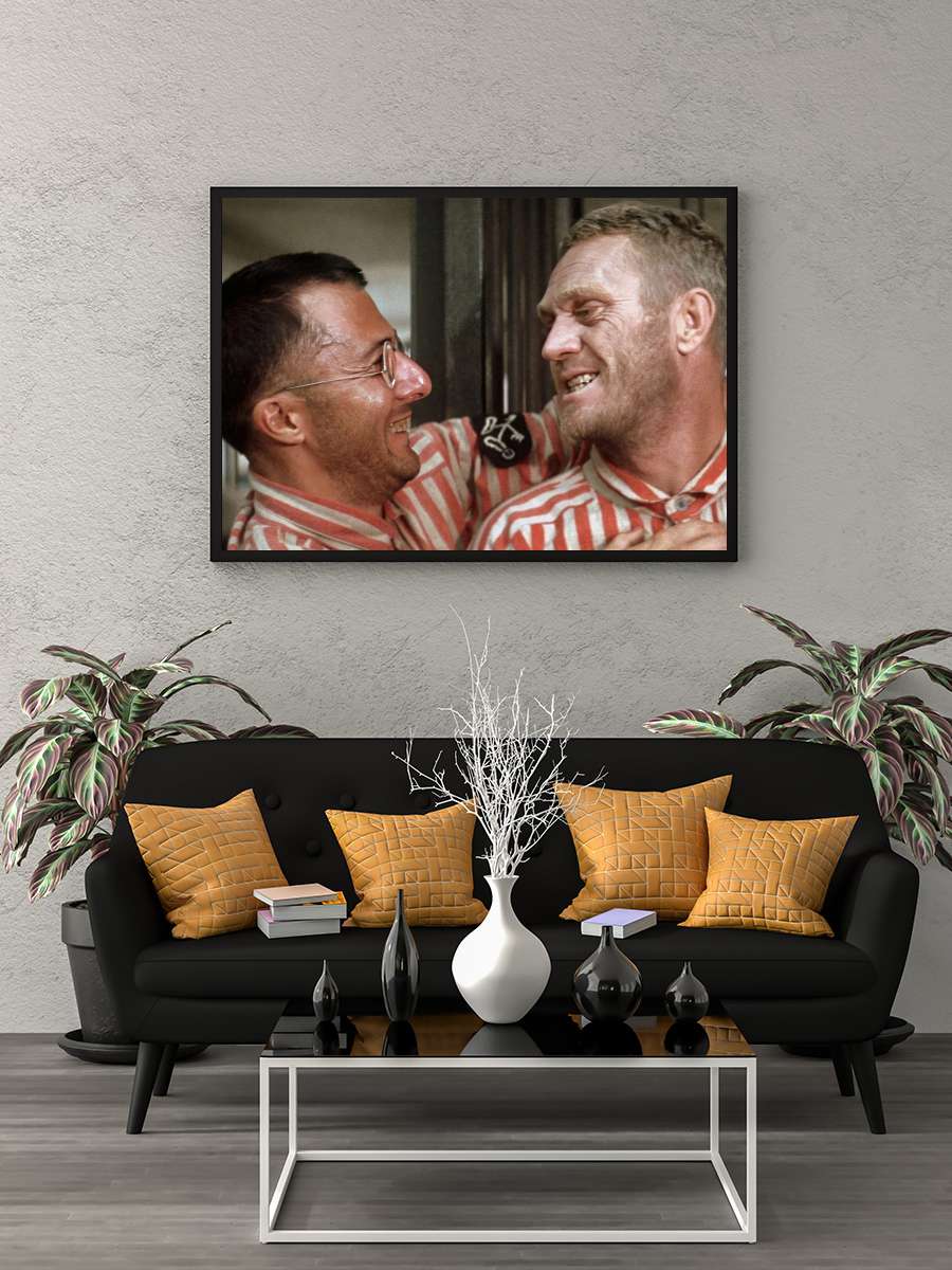 Kelebek - Papillon Film Tablo Siyah Çerçeveli Film Poster Afiş Tablo