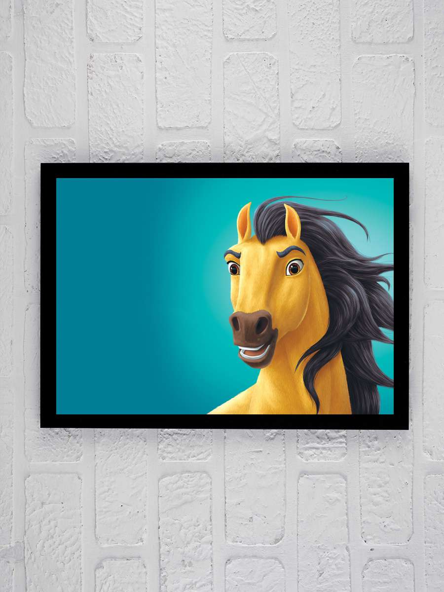 Özgür Ruh - Spirit: Stallion of the Cimarron Film Tablo Siyah Çerçeveli Film Poster Afiş Tablo