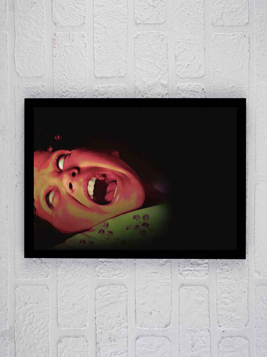 Şeytan - The Exorcist Film Tablo Siyah Çerçeveli Film Poster Afiş Tablo