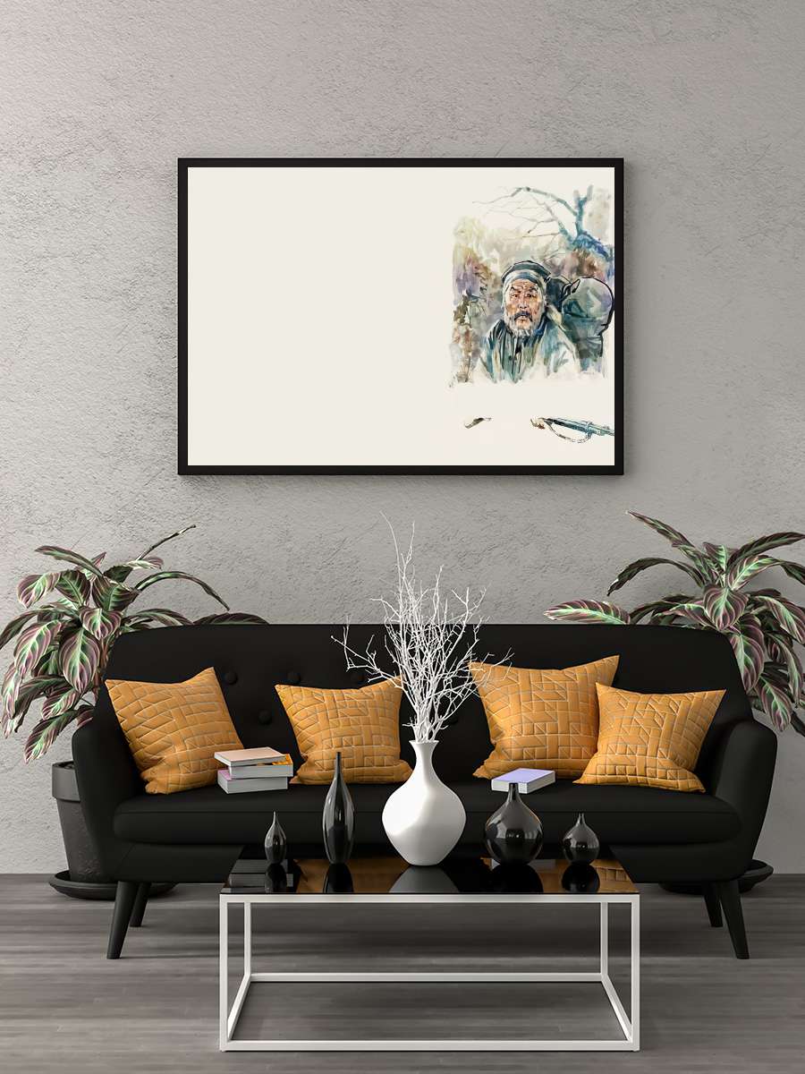 Dersu Uzala - Дерсу Узала Film Tablo Siyah Çerçeveli Film Poster Afiş Tablo