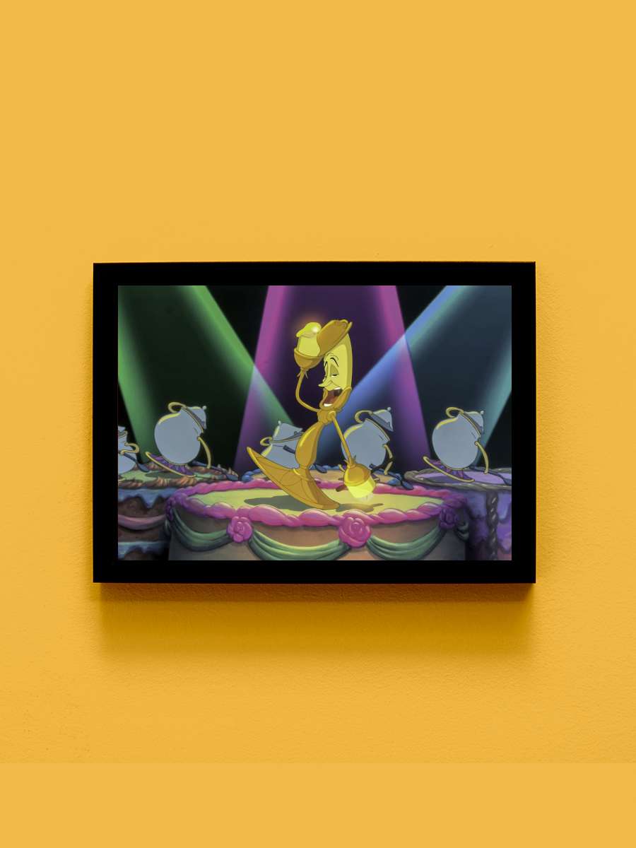 Güzel ve Çirkin - Beauty and the Beast Film Tablo Siyah Çerçeveli Film Poster Afiş Tablo