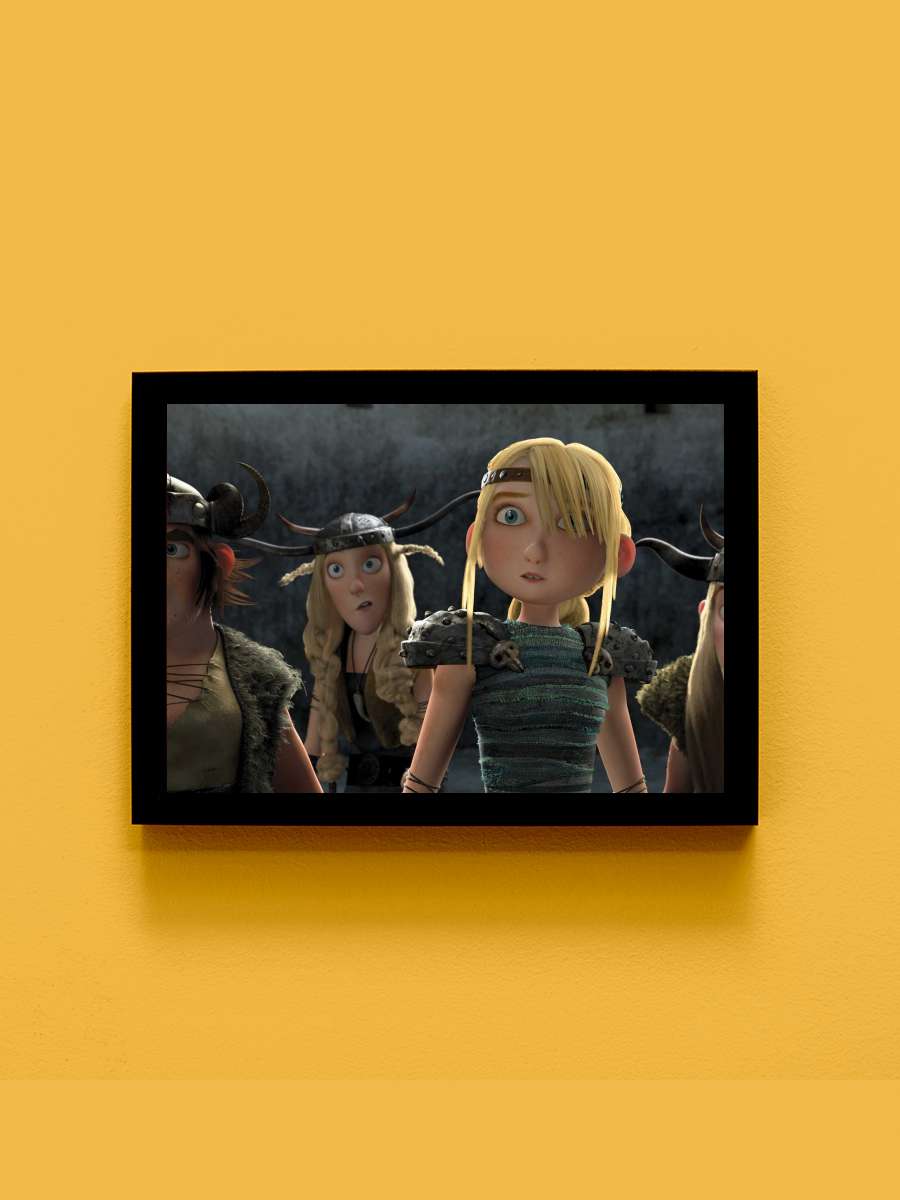 Ejderhanı Nasıl Eğitirsin - How to Train Your Dragon Film Tablo Siyah Çerçeveli Film Poster Afiş Tablo - En İyi Fiyatlarla