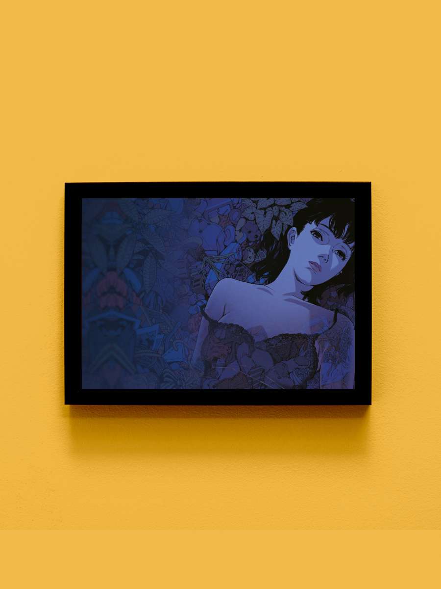 Mükemmel Mavi - PERFECT BLUE Film Tablo Siyah Çerçeveli Film Poster Afiş Tablo