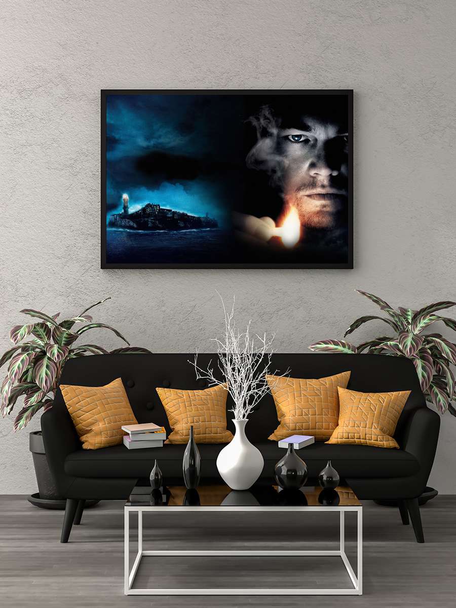 Zindan Adası - Shutter Island Film Tablo Siyah Çerçeveli Film Poster Afiş Tablo