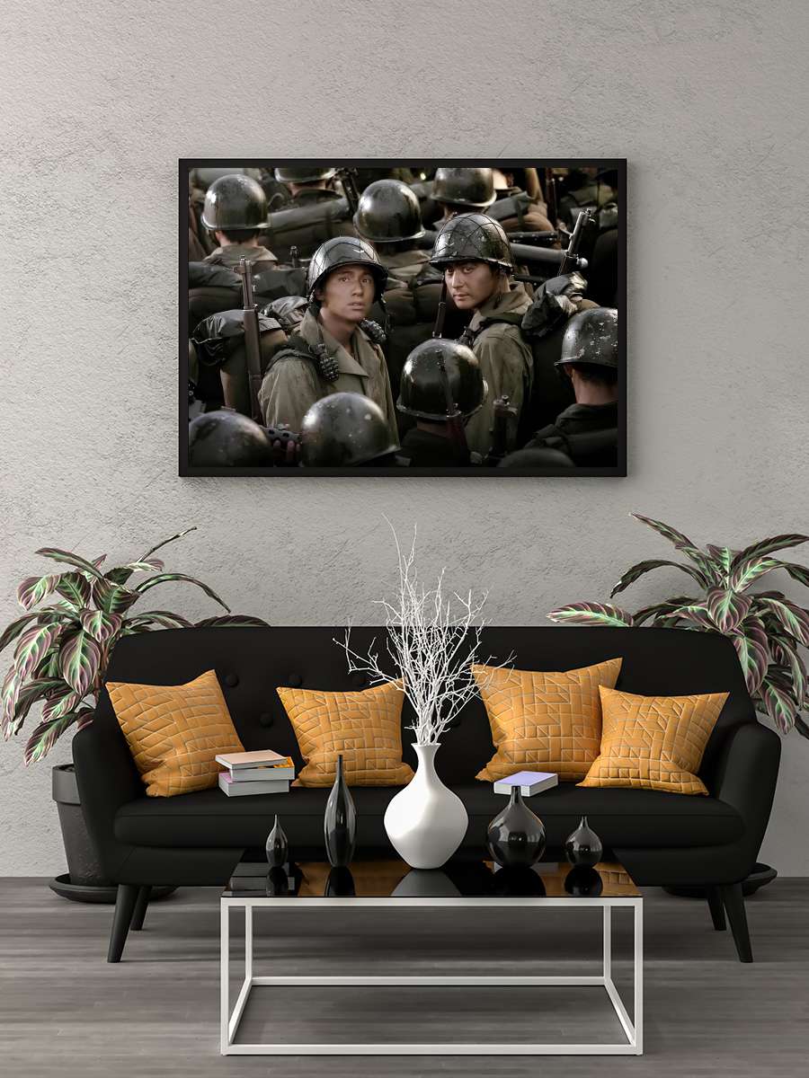 Kardeşler Savaşı - 태극기 휘날리며 Film Tablo Siyah Çerçeveli Film Poster Afiş Tablo