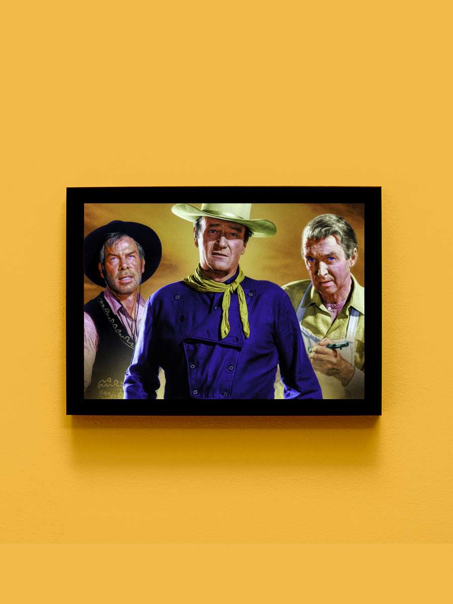 Kahramanın Sonu - The Man Who Shot Liberty Valance Film Tablo Siyah Çerçeveli Film Poster Afiş Tablo - En İyi Fiyatlarla