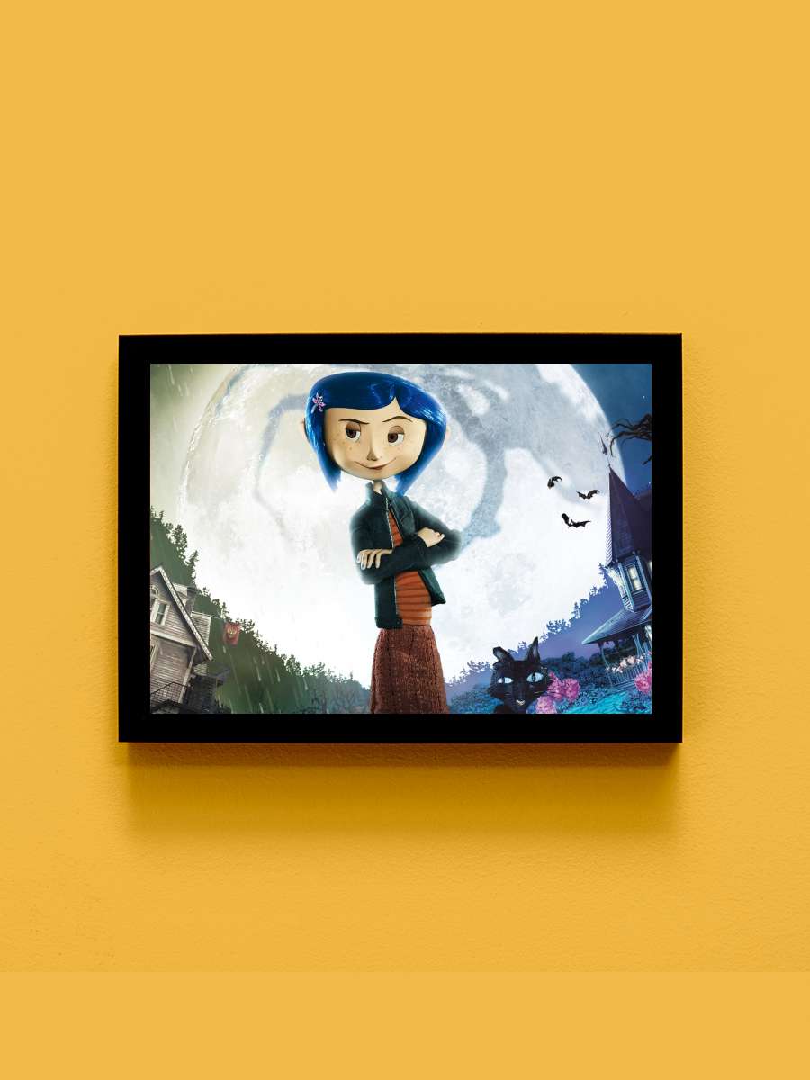 Koralin ve Gizli Dünya - Coraline Film Tablo Siyah Çerçeveli Film Poster Afiş Tablo - En İyi Fiyatlarla