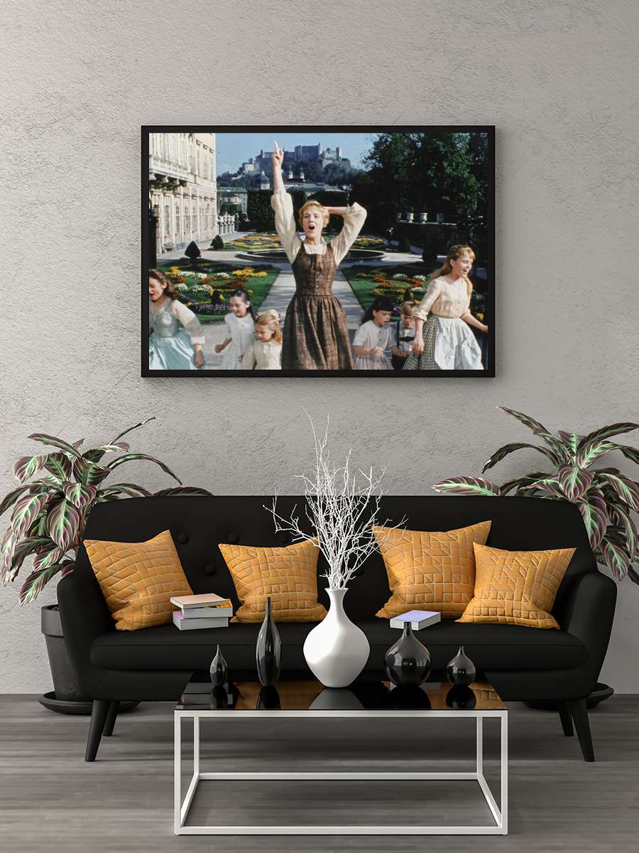 Neşeli Günler - The Sound of Music Film Tablo Siyah Çerçeveli Film Poster Afiş Tablo