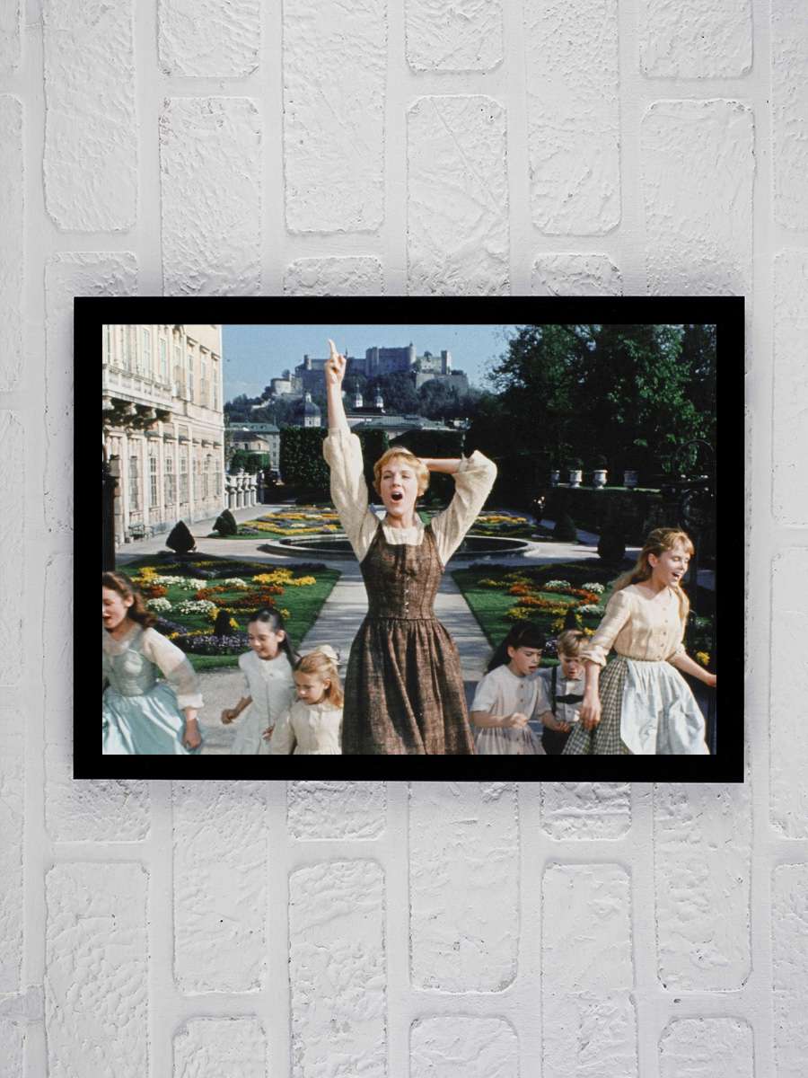 Neşeli Günler - The Sound of Music Film Tablo Siyah Çerçeveli Film Poster Afiş Tablo