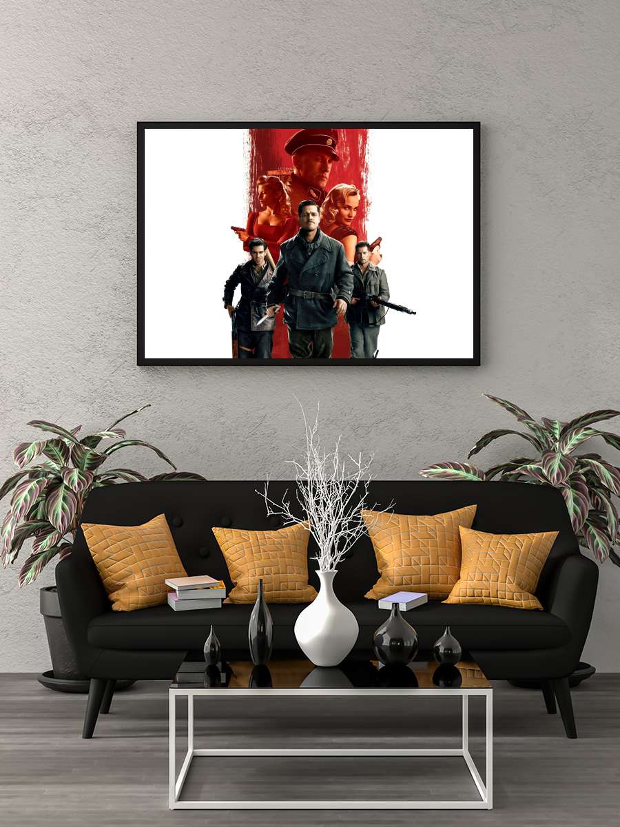Soysuzlar Çetesi - Inglourious Basterds Film Tablo Siyah Çerçeveli Film Poster Afiş Tablo