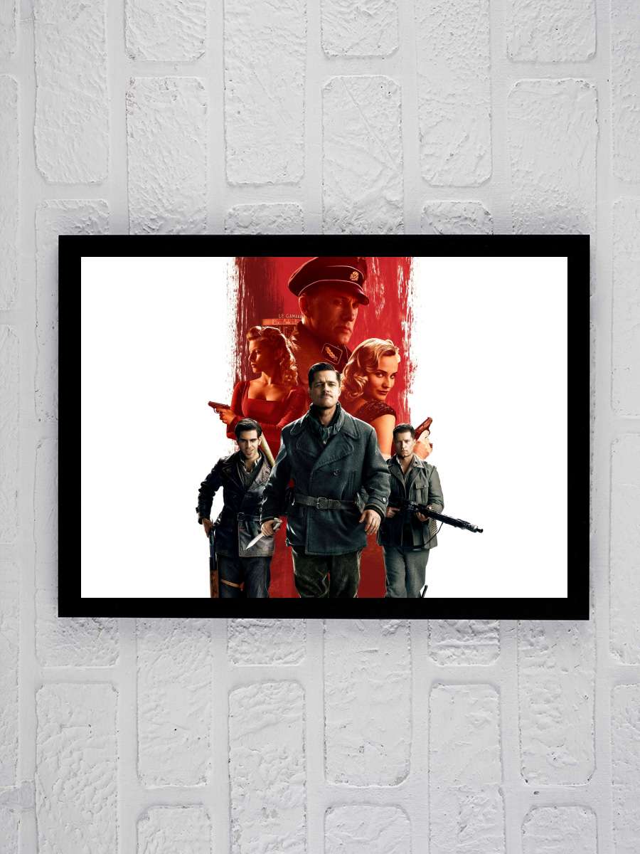 Soysuzlar Çetesi - Inglourious Basterds Film Tablo Siyah Çerçeveli Film Poster Afiş Tablo