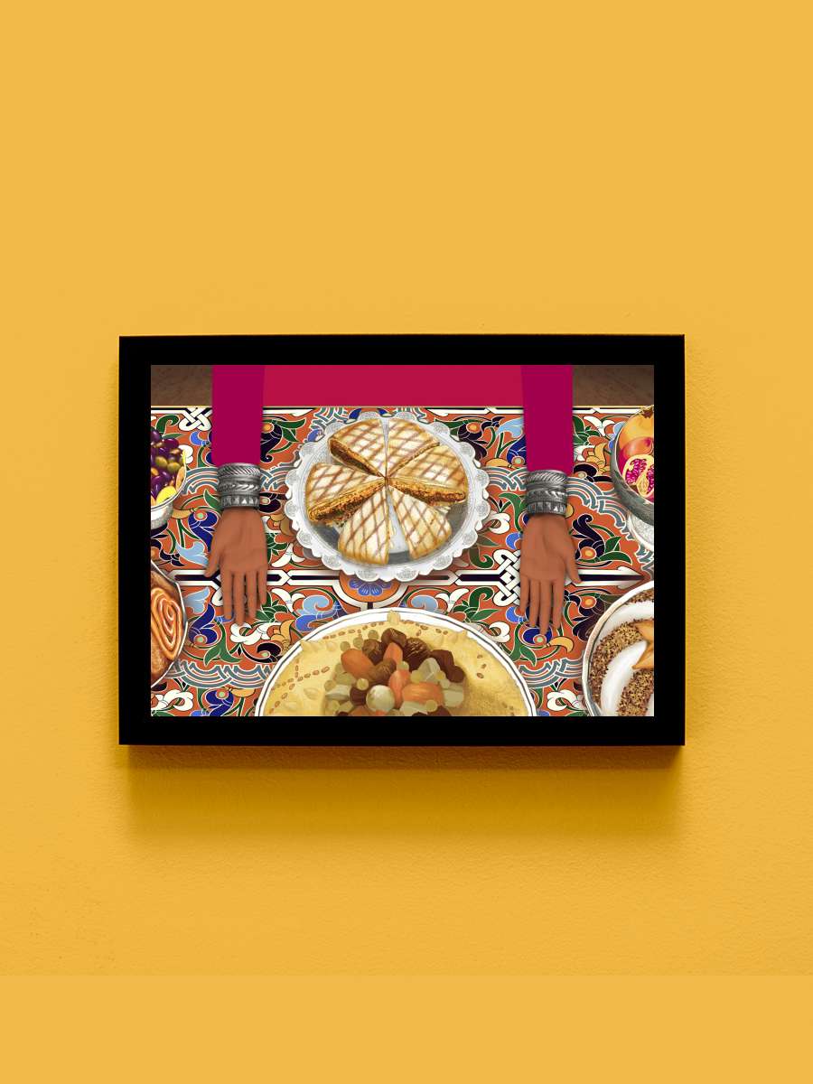 Azur ve Asmar - Azur et Asmar Film Tablo Siyah Çerçeveli Film Poster Afiş Tablo