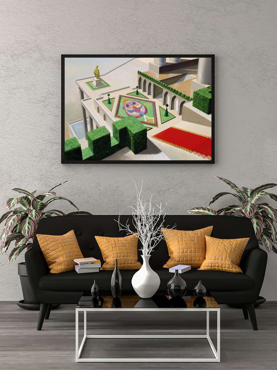 Le Roi et l'Oiseau Film Tablo Siyah Çerçeveli Film Poster Afiş Tablo