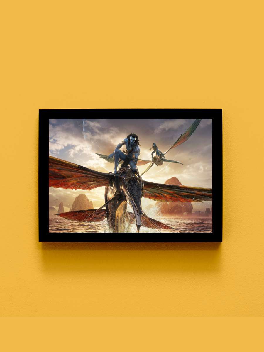 Avatar: Suyun Yolu - Avatar: The Way of Water Film Tablo Siyah Çerçeveli Film Poster Afiş Tablo