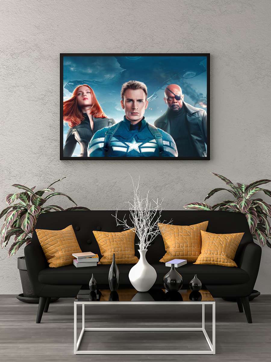 Kaptan Amerika: Kış Askeri - Captain America: The Winter Soldier Film Tablo Siyah Çerçeveli Film Poster Afiş Tablo