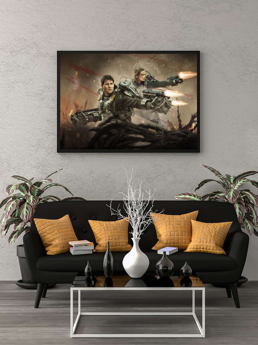 Yarının Sınırında - Edge of Tomorrow Film Tablo Siyah Çerçeveli Film Poster Afiş Tablo