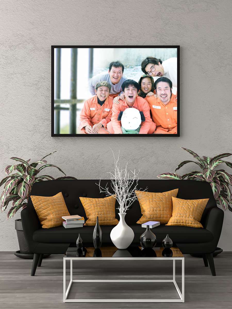 7. Koğuştaki Mucize - 7번방의 선물 Film Tablo Siyah Çerçeveli Film Poster Afiş Tablo