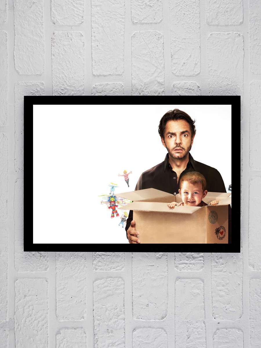 Çocuk Büyütme Rehberi - No se aceptan devoluciones Film Tablo Siyah Çerçeveli Film Poster Afiş Tablo