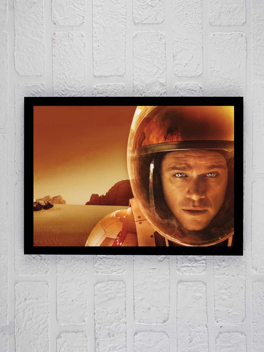 Marslı - The Martian Film Tablo Siyah Çerçeveli Film Poster Afiş Tablo