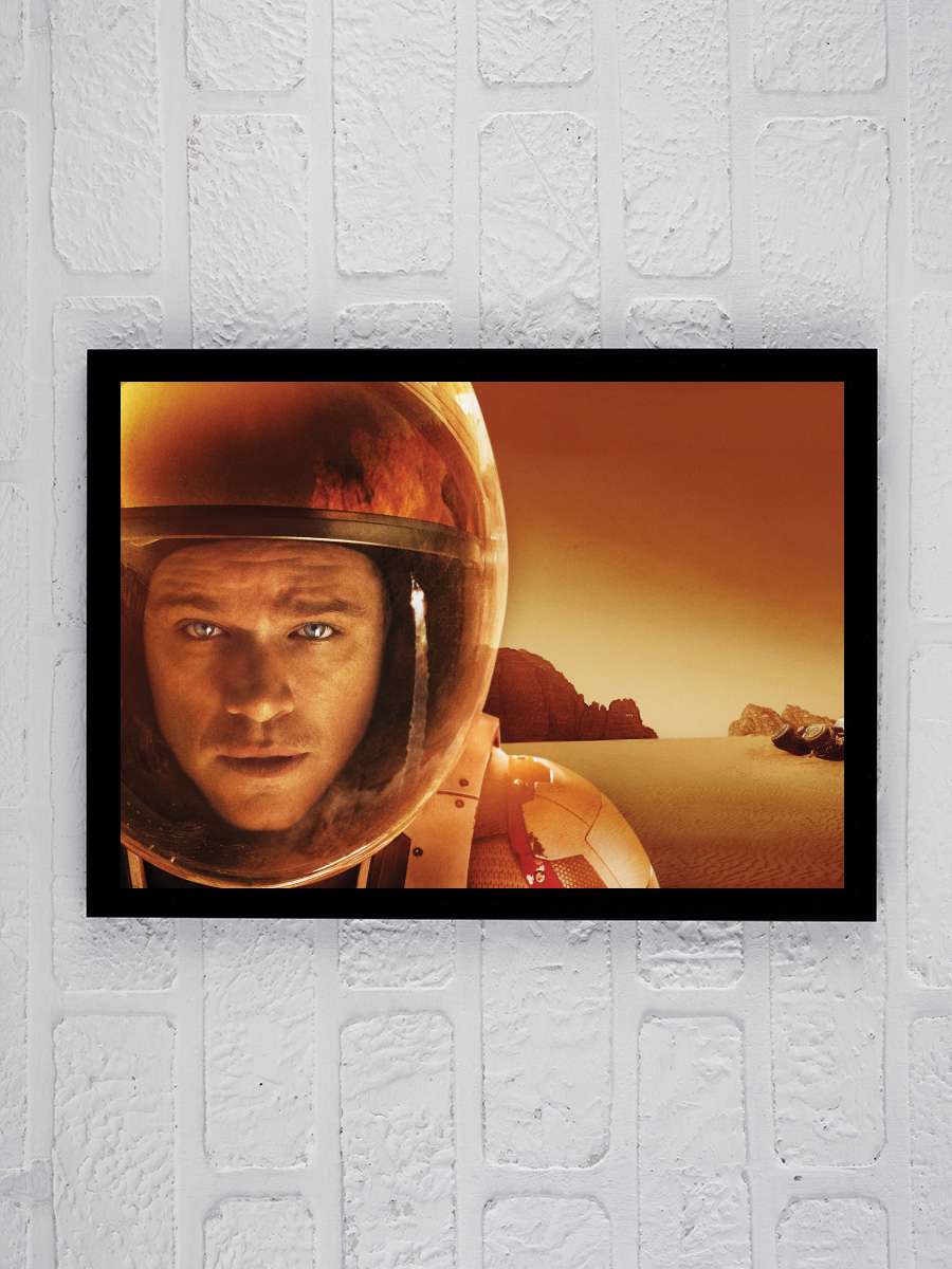 Marslı - The Martian Film Tablo Siyah Çerçeveli Film Poster Afiş Tablo