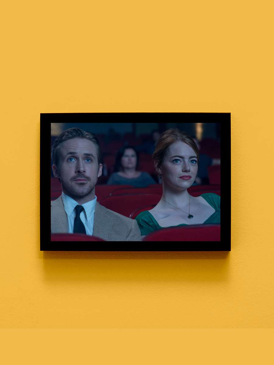 Aşıklar Şehri - La La Land Film Tablo Siyah Çerçeveli Film Poster Afiş Tablo