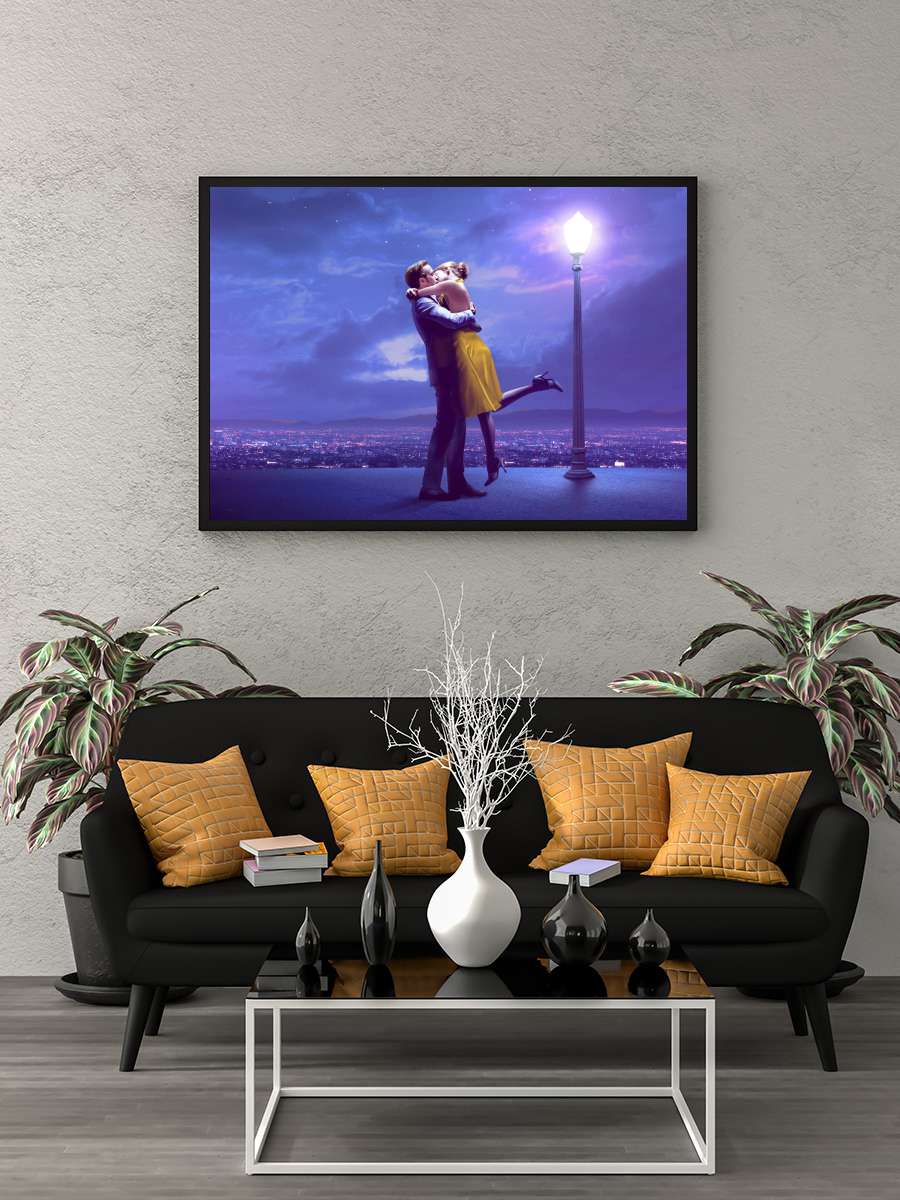 Aşıklar Şehri - La La Land Film Tablo Siyah Çerçeveli Film Poster Afiş Tablo