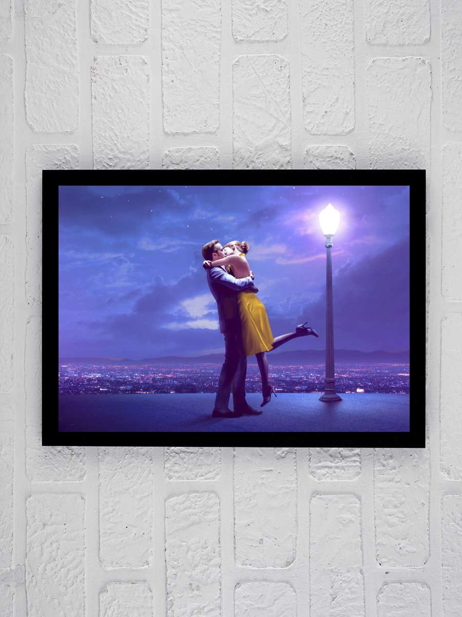 Aşıklar Şehri - La La Land Film Tablo Siyah Çerçeveli Film Poster Afiş Tablo