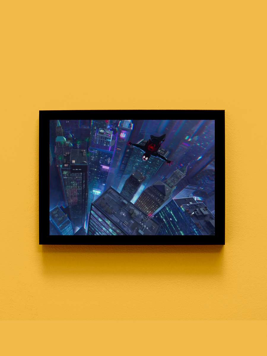 Örümcek Adam: Örümcek Evreninde - Spider-Man: Into the Spider-Verse Film Tablo Siyah Çerçeveli Film Poster Afiş Tablo